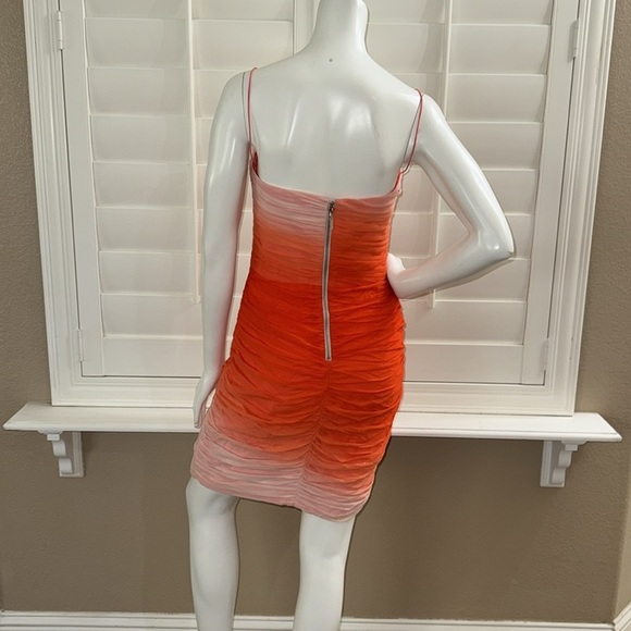 Erin Fetherston Valarie Orange Ombre Silk Mini Dress - Picture 4 of 9
